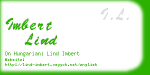 imbert lind business card
